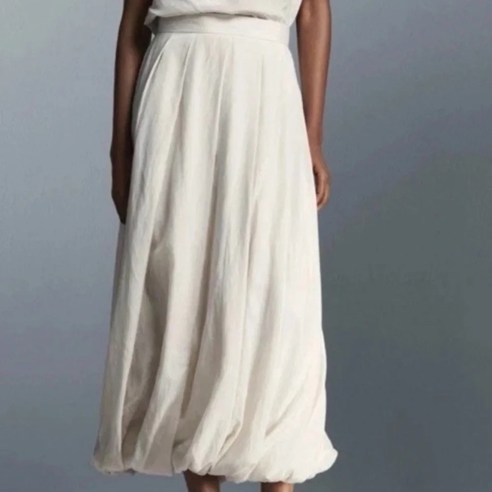 Zara Cream Bubble / Balloon Women's Skirt - Picture 2 of 6